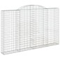 Cestos gabião arqueados 4pcs 300x30x180/200cm ferro galvanizado