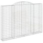 Cestos gabião arqueados 2pcs 300x30x200/220cm ferro galvanizado