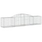 Cestos gabião arqueados 20pcs 300x50x60/80 cm ferro galvanizado