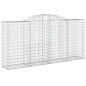 Cestos gabião arqueados 2pcs 300x50x140/160cm ferro galvanizado