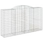 Cestos gabião arqueados 8pcs 300x50x160/180cm ferro galvanizado