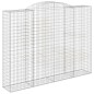 Cestos gabião arqueados 3pcs 300x50x220/240cm ferro galvanizado