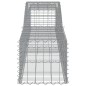 Cestos gabião arqueados 7 pcs 400x50x40/60 cm ferro galvanizado