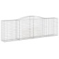 Cestos gabião arqueados 7pcs 400x50x120/140cm ferro galvanizado