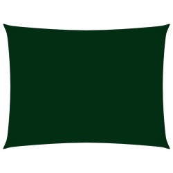 Para-sol vela tecido oxford retangular 2x4,5 m verde-escuro