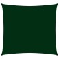 Para-sol estilo vela tecido oxford quadrado 3x3 m verde-escuro