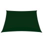 Para-sol estilo vela tecido oxford quadrado 3x3 m verde-escuro