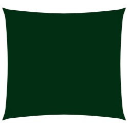 Para-sol estilo vela tecido oxford quadrado 7x7 m verde-escuro