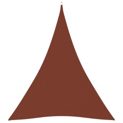 Para-sol estilo vela tecido oxford triangular 3x4x4 m terracota