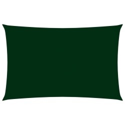 Para-sol vela tecido oxford retangular 2,5x5 m verde-escuro