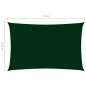 Para-sol vela tecido oxford retangular 2,5x5 m verde-escuro