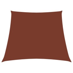 Para-sol estilo vela tecido oxford trapézio 2/4x3 m terracota