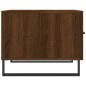 Mesa centro 2 pcs 50x50x40 cm madeira proc. carvalho castanho