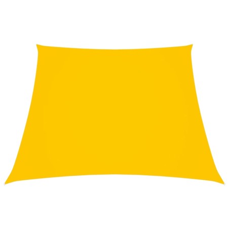 Para-sol estilo vela tecido oxford trapézio 2/4x3 m amarelo