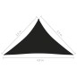 Para-sol vela tecido oxford triangular 3,5x3,5x4,9 m preto