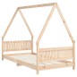 Estrutura de cama infantil 90x190 cm madeira de pinho maciça