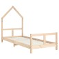 Estrutura de cama infantil 80x200 cm madeira de pinho maciça