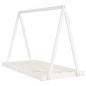 Estrutura de cama infantil 90x190 cm pinho maciço branco