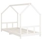 Estrutura de cama infantil 90x190 cm pinho maciço branco