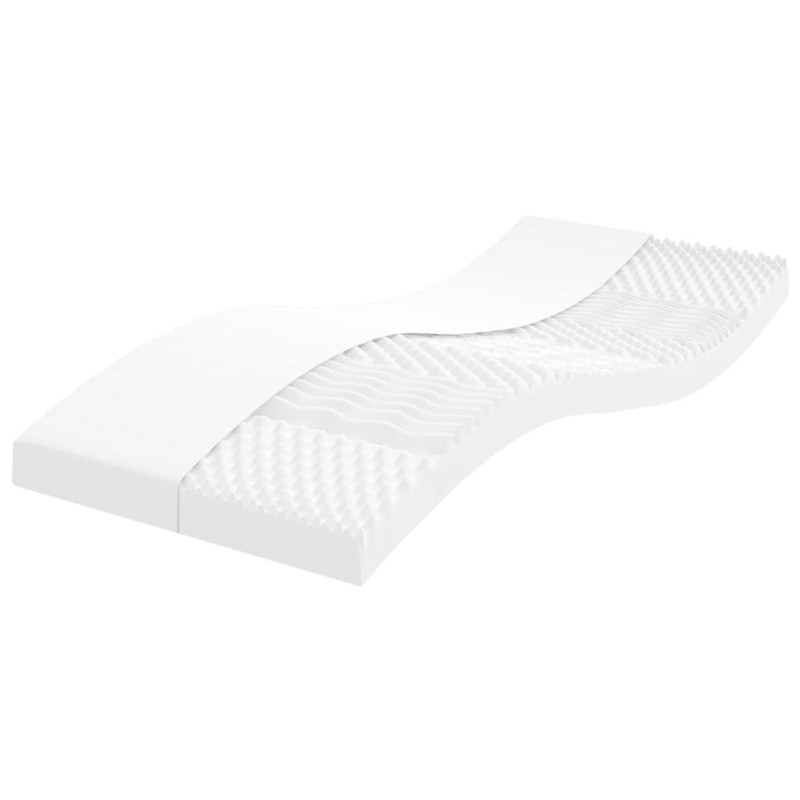 Colchão de espuma 90x190 cm 7 zonas dureza 20 ILD branco-Colchões-Home Retail