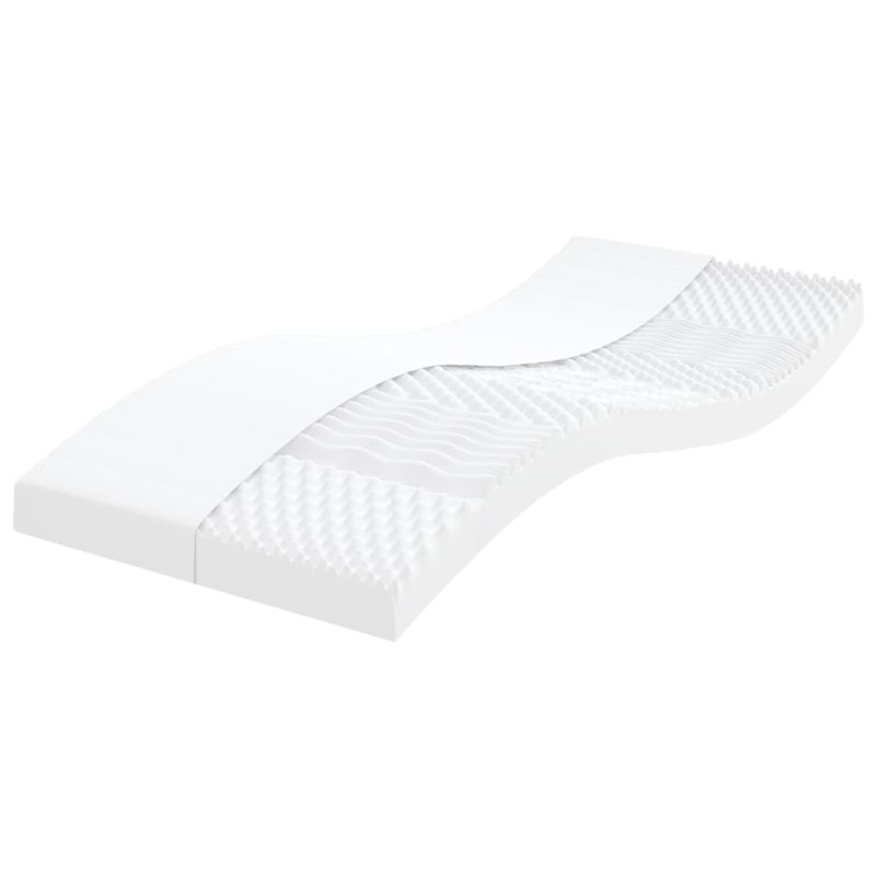 Colchão de espuma 90x200 cm 7 zonas dureza 20 ILD branco-Colchões-Home Retail