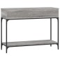 Mesa consola 100x34,5x75cm derivados de madeira cinzento sonoma