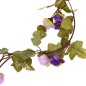 Grinaldas de flores artificiais 6 pcs 215 cm roxo claro