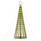 Árvore de Natal luminosa em cone 275 LEDs 180 cm branco quente