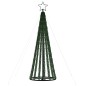 Árvore de Natal luminosa em cone 275 LEDs 180 cm branco quente