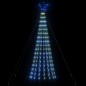 Árvore de Natal luminosa em cone 275 luzes LED 180 cm azul