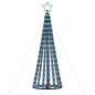 Árvore de Natal luminosa em cone 275 luzes LED 180 cm azul