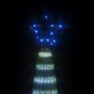 Árvore de Natal luminosa em cone 275 luzes LED 180 cm azul