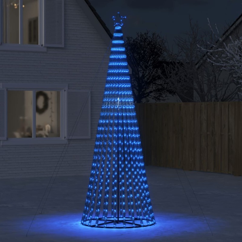 Iluminação p/ árvore de Natal cone 688 luzes LED 300 cm azul-Luzes de Natal-Home Retail