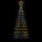 Iluminação p/ árvore de Natal c/ estacas 220 LED 180cm colorido