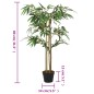 Árvore de bambu artificial 380 folhas 80 cm verde