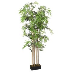 Árvore de bambu artificial 730 folhas 120 cm verde