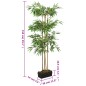 Árvore de bambu artificial 988 folhas 150 cm verde