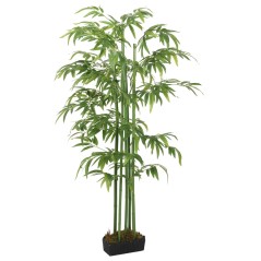 Árvore de bambu artificial 240 folhas 80 cm verde