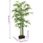 Árvore de bambu artificial 240 folhas 80 cm verde