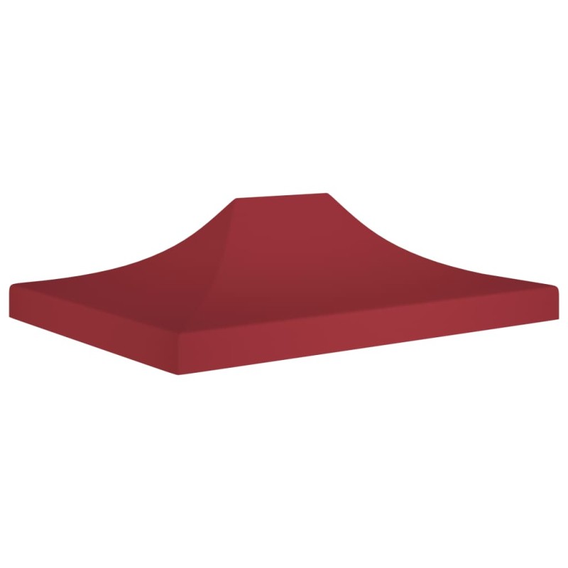 Teto para tenda de festas 4,5x3 m 270 g/m² bordô-Topos para toldos e gazebos-Home Retail