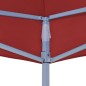 Teto para tenda de festas 4,5x3 m 270 g/m² bordô