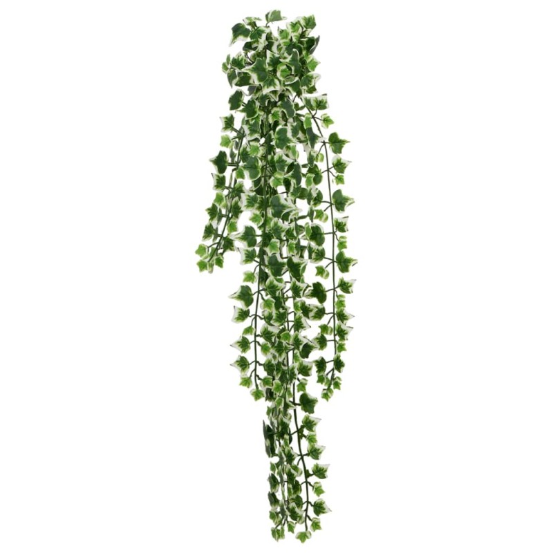 Planta suspensa artificial 12 pcs 339 folhas 90 cm verde/branco-Flores sintéticas-Home Retail