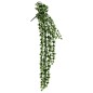 Planta suspensa artificial 12 pcs 339 folhas 90 cm verde/branco