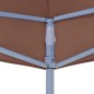 Teto para tenda de festas 2x2 m 270 g/m² castanho