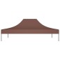 Teto para tenda de festas 4x3 m 270 g/m² castanho