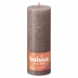 Bolsius Velas rústicas cilíndricas Shine 4pcs 190x68mm cinza-acastanh.