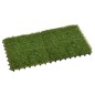 Ladrilhos de relva artificial 22 pcs 30x30 cm verde