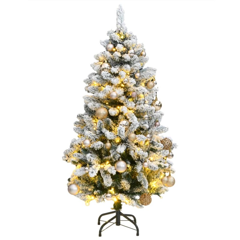 Árvore Natal artificial articulada c/ 150 luzes LED+bolas 150cm-Árvores de Natal-Home Retail