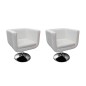 Cadeiras de bar 2 pcs couro artificial branco