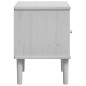 Mesa de cabeceira SENJA 40x35x48 cm pinho maciço branco